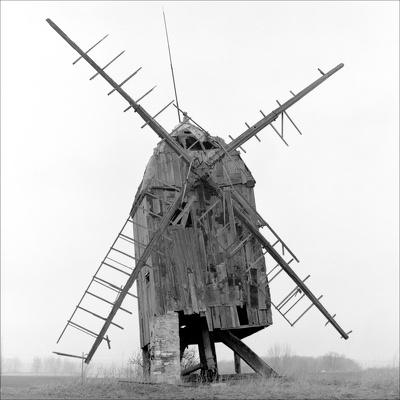 Windmühlen in Ostdeutschland